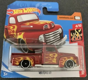 Hot Wheels ‘49 Ford F1 Pick Up Hw Flames 2018 87/365 - Foto 1 di 2