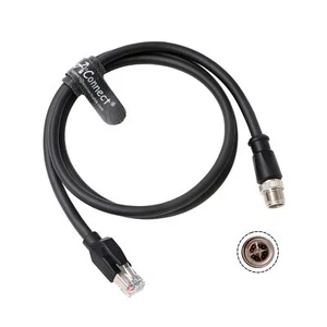 X-Code-RJ45-Industrial-Shielded-Ethernet M12 8 Pin X-Code Male to RJ45 Cat6a Eth - Picture 1 of 32