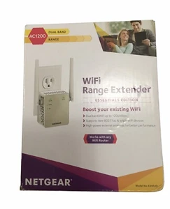 Netgear EX6120 Biały AC1200 Dwupasmowa wtyczka ścienna Design Wi-Fi Range Extender - Zdjęcie 1 z 8