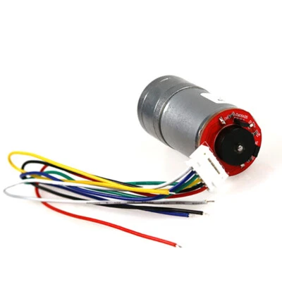 1x GM25-370 DC 6V 12V 24V High Torque Selbstsichernder Schneckengetriebemotor mit Encoder - Bild 1 von 4