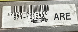 92-93 HONDA CIVIC CALIF ECU ECM COMPUTER 37820-P07-L00 - Picture 1 of 3