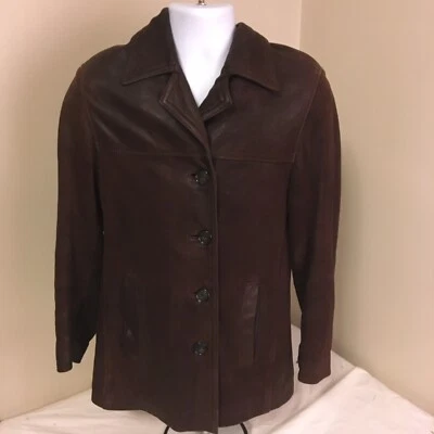 Jaqueta de couro Wilsons Adventure Bound feminina marrom bombardeiro forro Thinsulate FS! - Imagem 1 de 4