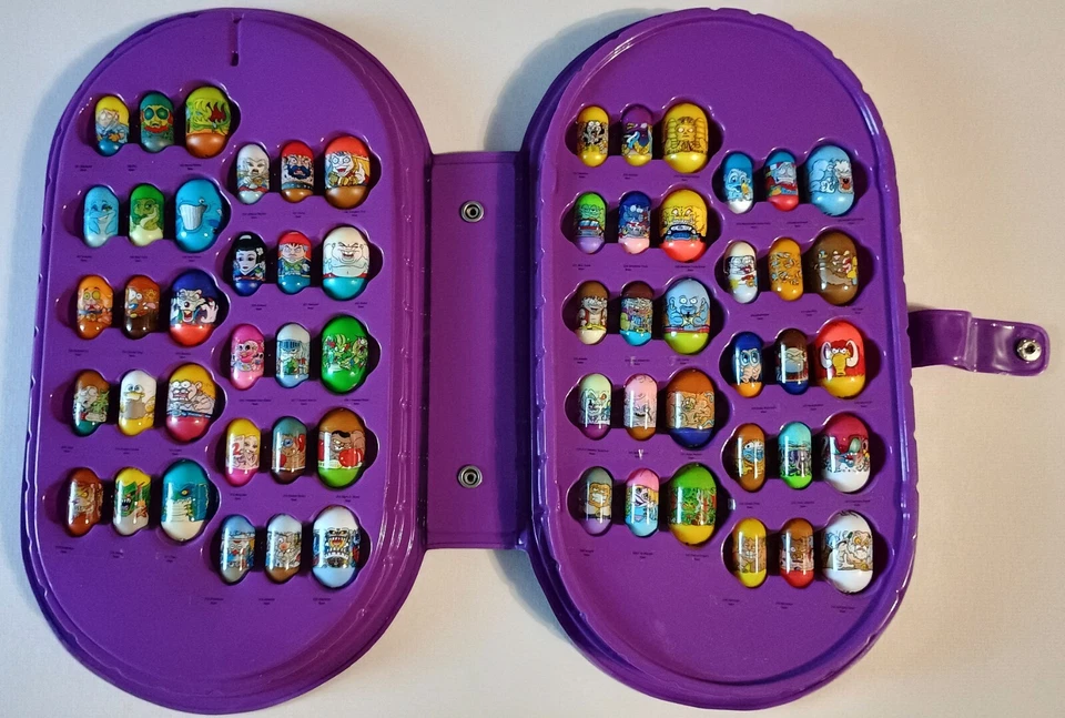 VINTAGE MIGHTY BEANZ SERIES 4 COMPLETE SET 191-250 IN OFFICIAL COLLECTOR CASE - Image 1 of 4