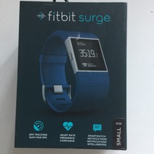 Fitbit Surge Fitness Watch, Heart Rate Monitor, Color : Blue Strap,  Size Small 