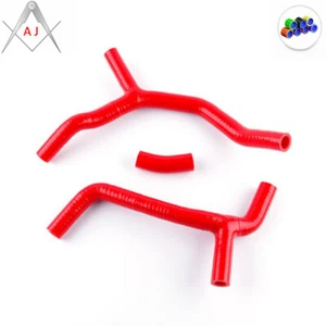 Red For 2009-2011 HONDA CRF450R CRF 450 Silicone Radiator Coolant Hoses Kit - Picture 1 of 6