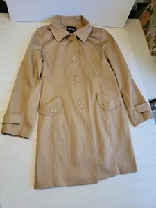 Brandon Thomas Women's Coat cotton spandex polyester Tan size M Preowned C3 - Picture 1 of 7