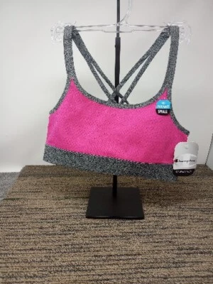 Sujetador deportivo Champion PEQUEÑO de malla infinita soporte mediano B1093C gimnasio fucsi vivo nuevo con etiquetas Foto 1 de 4