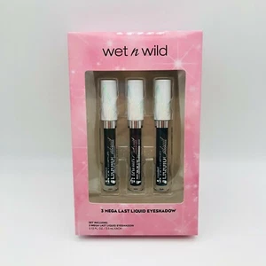Wet N Wild 3 Mega Last flüssiger Lidschatten 0,12 flüssige Unzen Weihnachtsgeschenkset Edition NEU - Bild 1 von 4