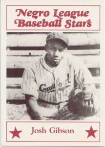 1986 Larry Fritsch Sample Negro League Baseball Stars Josh Gibson HOF 