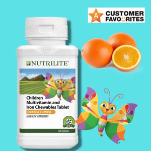 NUTRILITE Children Multivitamin and Iron Chewables Tablet Orange Flavor 100 Tab