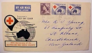 AUSTRALIA RED CROSS FDC 1954 - Picture 1 of 1