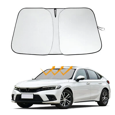 Fit 2022-2025 Honda Civic Car Front Windshield Sun Shade Reflective UVs Cover - Imagem 1 de 4