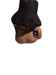 Cappello bollitore Nine West in tela di cotone lavato nero taglia unica - Foto 1 di 7