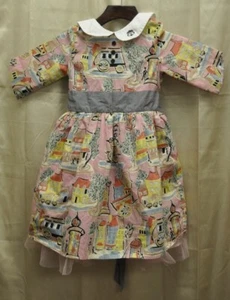 fifie & Fido Girls Dress sz 5 cafe street scene paris - Picture 1 of 5
