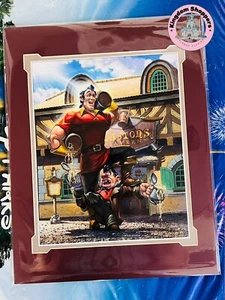 Disney Parks Greg McCullough Glorious Gaston Beauty & The Beast Print 14x18” - Picture 1 of 1