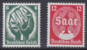 DR 1934 Saarabstimmung Postfrisch ** MNH 544 - 545 - Picture 1 of 2