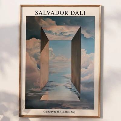 Pôster Salvador Dali arte surrealista, pintura Dali, Salvador Dali - Imagem 1 de 4