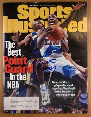 AUTOGRAFIADO - Revista Terrell Brandon Sports Illustrated, 2/10/97 Foto 1 de 3