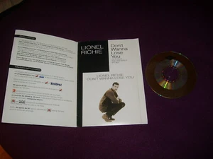 CD SINGLE PROMO ADVANCE LIONEL RICHIE / DON'T WANNA LOSE YOU / FRENCH 3311 MERCU - Imagen 1 de 1