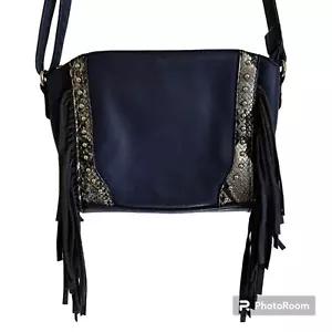 David jones shoulder bag blue small - Picture 1 of 8