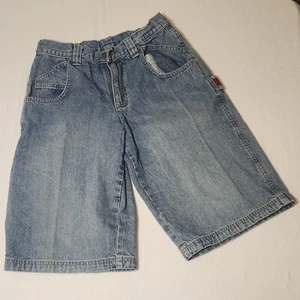 Lee Authentic Youth Teen Boys Kids Size 16R Blue Cargo Jean Shorts - Picture 1 of 3