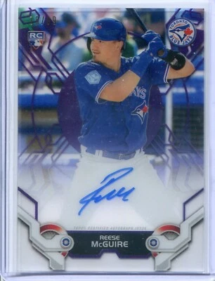 REESE MCGUIRE ~ 2019 Topps High Tek Baseball #78/99 AUTO Rookie Card Autograph - Image 1 of 2