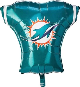 Miami Dolphins Jersey NFL Pro Football Party Decoration Shaped Mylar Balloon - Picture 1 of 1