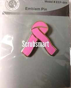 New In Packaging EMI Breast Cancer Awareness Emblem Lapel Pin - Picture 1 of 2