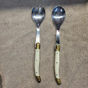 Laguiole Inox France Large Spoon And Fork - Picture 1 of 10