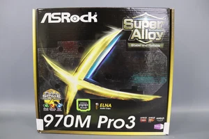 ASRock 970M Pro3 AM3+/AM3 AMD 970+ SB950 Motherboard SATA 6Gb/s USB 3.0 MicroATX - Picture 1 of 6