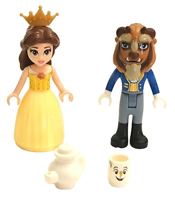 Lego Disney Beauty & The Beast Mini Doll Lot - Princess Belle Prince Adam & Chip - Image 1 of 4