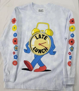 T-shirt manches longues Late Lunch CANT WAIT taille XL NEUF AVEC ÉTIQUETTE réveil Dabsmyla - Photo 1/6