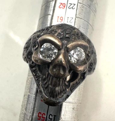 Билл стены чистого черепа графический удачи кольцо размер 9 - Изображение 1 из 4