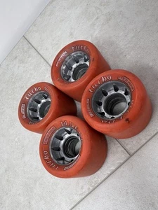 Labeda Turbo Wheels Set Of 4 Orange Cold Pour - Picture 1 of 6