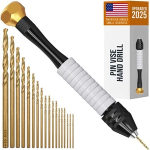 CRAFT911 Pin Vise Trapano Manuale - Gioielli con Micro Punte 0,8mm-2,5mm... - Foto 1 di 7