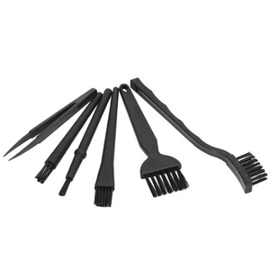 Plastic Brush Kit Non Static Multi Use Small For Computer Car - Photo 1/12