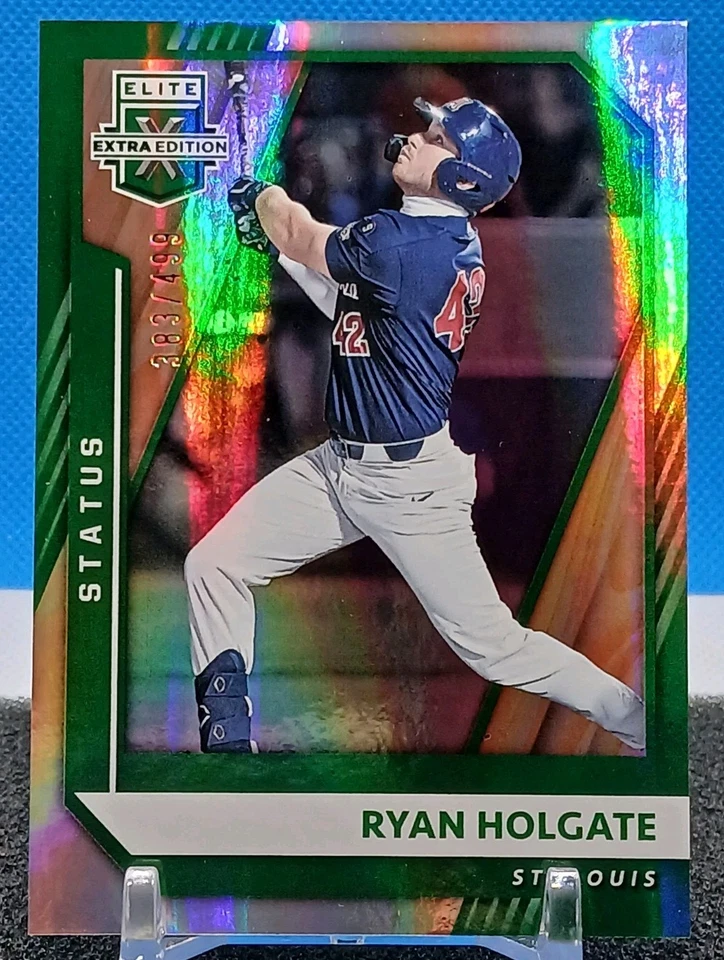 Ryan Holgate Green /499 2021 Panini Elite Extra Edition #70 St Louis Cardinals - Image 1 of 4