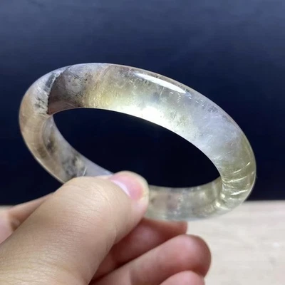 52.5mm Natural Auralite 23 Crystal Quartz Handmade Bangle AAA - Image 1 of 4