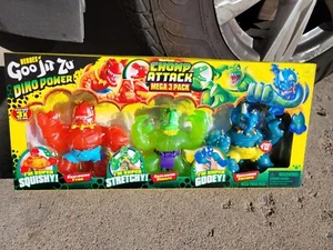 New!!! Goo Jit Zu 3 Pack, Dino Power-Chomp Attack - Picture 1 of 2