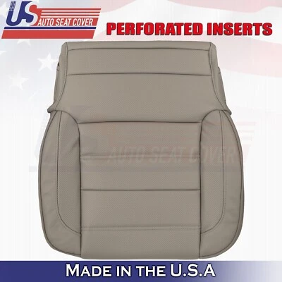 Cubierta de asiento de cuero marrón oscuro inferior del conductor delantero para GMC Yukon Denali 2015 a 2019 Foto 1 de 4