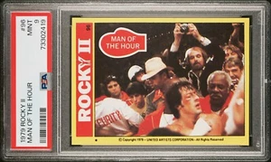 PSA 9 1979 Rocky II #96 Rocky Balboa Rookie Card Sylvester Stallone Topps Mint - Picture 1 of 2