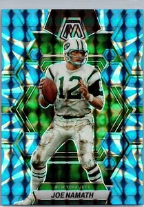 2023 Joe Namath #79 Panini Mosaic Blue Prizm New York Jets MFBC#57 - Picture 1 of 2