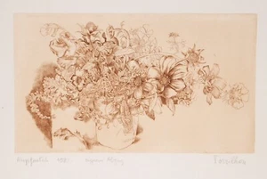 Tony Torrilhon /Kupferdruck - Radierung/Handsigniert/1981/eigener Abzug selten - Picture 1 of 3