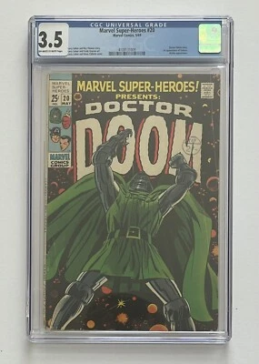 MARVEL SUPER-HEROES #20. MAY '69. MARVEL. 3.5 CGC. 1ST VALERIA & SOLO DOOM STORY - Image 1 of 3