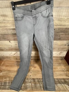 Justice Gray Girls 14 Slim Mid Rise Legging Jeans Stretchy Denim Pants Bottoms - Picture 1 of 8