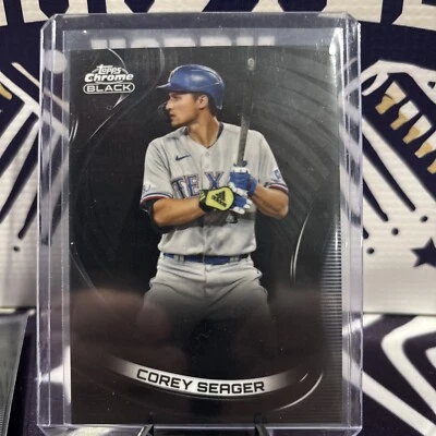 2022 Topps Chrome Black - #1 Corey Seager - Image 1 of 2