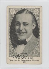 1921 American Caramel Movie Actors and Actresses E123 120 Back Wallace Reid 0b0