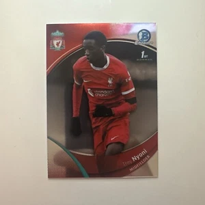 Trey Nyoni - 1st Bowman - Topps Liverpool Chrome 2023/24 - Bild 1 von 4
