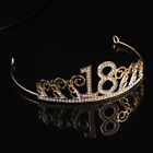  18 Th Rhinestone Headpiece for Women Number Festival Birthday Party