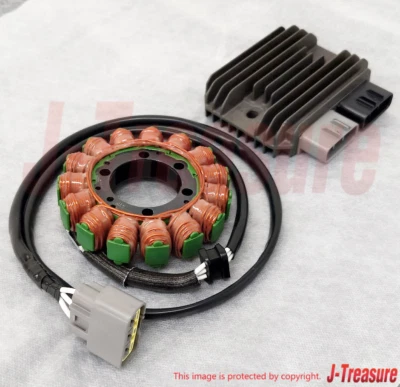 KAWASAKI NINJA ZX-6R ZX600 09-12 Juego de estator y regulador de voltaje genuino OEM Foto 1 de 4